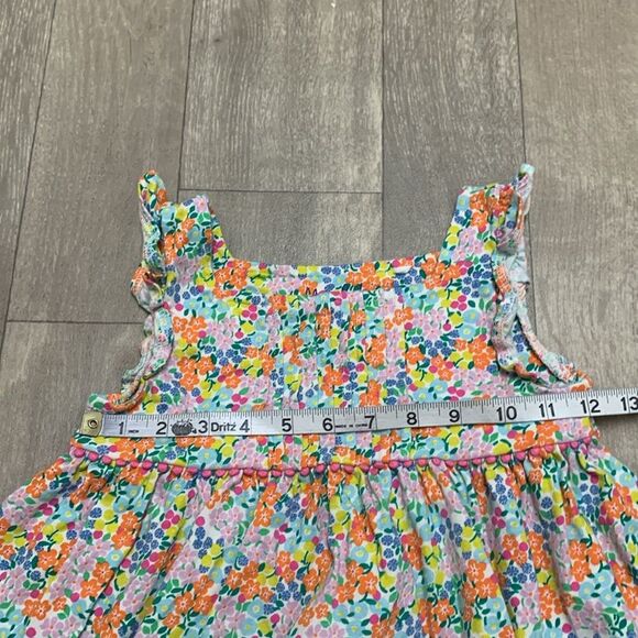 Girls Mini Boden Floral Ruffled Boho Pleated Sleeveless Dress - Picture 7 of 7